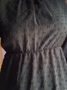 Black Mock Neck Dress