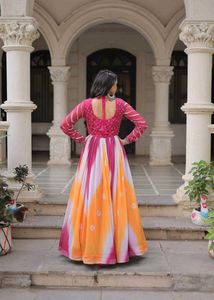 Elegant Ethnic Georgette Gown