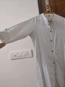 New White Cotton Kurti