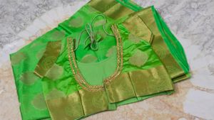 New saree &amp; blouse... 1 time used only