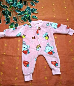 Cute Bunny Strawberry Fleece Onesie