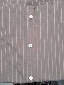 Striped Button-Down Top