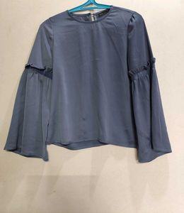 Ruffle Sleeve Blouse