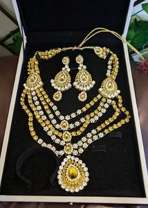 ONE HALF AND FULL SET TOGETHER BRIDAL JEWELLERY