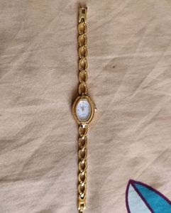 Gold Colour Ladies Watch