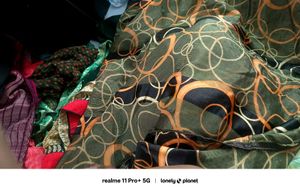 Brasso Brown Satin Patta  Saree