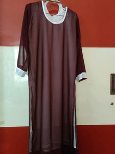 Collar Pearls Georgette Kurti...
