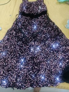 Size 30 8 To 10years Girls Party Wear Long Frock