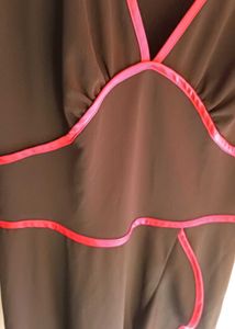 ABS Women Black Long Dress