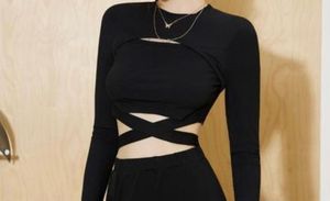 Front Cut Black Top