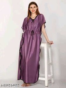 Satin Maxi night dress kaftan nigh