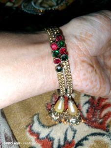 Beautiful Diemond Kada Bangle Bracelet With Latkan