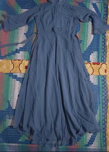 Elegant Blue Maxi Dress