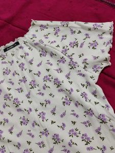 Zudio Crop Top XL Floral  Print