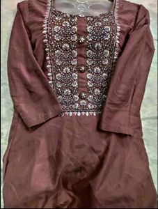 mauve color silk top