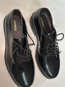 Express Chunky Classic Black Formal Shoes