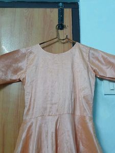 Peach Long Frock