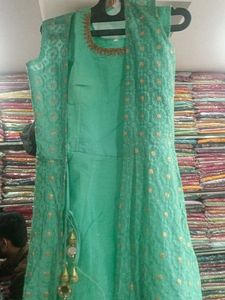 Mint Green Embroidered Anarkali Dress