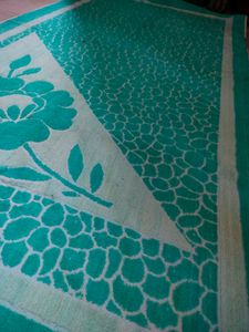 ISRO Inspired bluish green Bedsheet