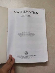 RD SHARMA Class 8th MATHS