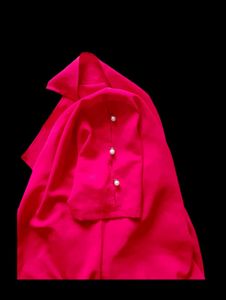 Tomato Red Fitted String Top