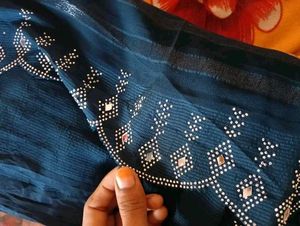 Embroidered saree colour available