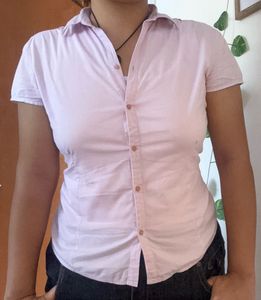 Pink short sleeve top