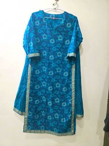 Cotton Kurti Skirt Set New Without Tag