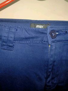 Women&#39;s MAX Navy Blue Trouser
