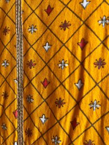 Yellow Ethnic Maxi Dress