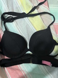 Victoria's Secret Black Bikini Top Push Up