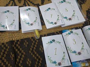 Table Number Cards (1-9)