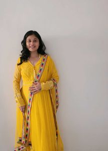 Yellow Anarkali For Women