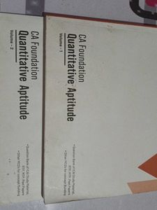 CA Foundation Quantitative Aptitude - Volumes 1 &amp;