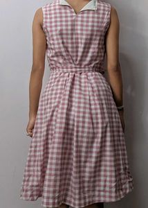 Tokyo Talkies Pink Gingham Dress Midi