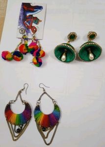 Jewellery For Women Earrings Stud Pack Of 3