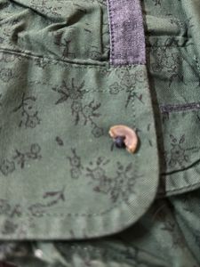Indian Terrain -M Size Green Floral Print Shirt