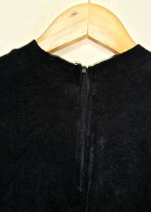 Trendy New Black Velvet Top For Women