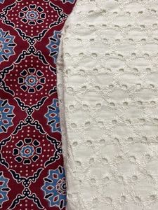 Printed Kurti with White Pants