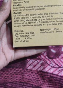 Ghar Magic Soap - Body Tan Removal