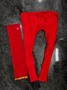 Red nayra cut anarkali suit