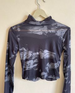 Mesh Long Sleeve Top