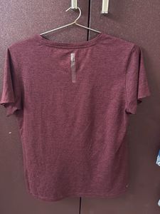 Maroon V-Neck T-Shirt