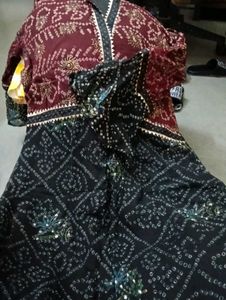 Ethnic bandhani pure Georgette Kurta