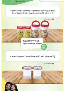 Air Lock Lifetime Warranty Containers