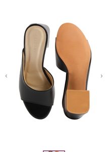 ERIDANINWTOpen-Toe Chunky Heeled Sandals