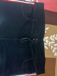 Black Faded Denim Jeans Skinny Ankle Fit