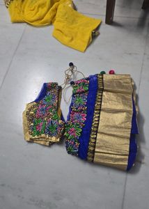 Blue Embroidered Lehenga Choli