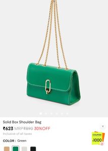 Emerald Green Chain Bag