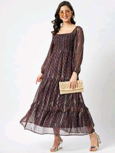 New Stayle Beautiful Women Gown Dress Inpoted Dres